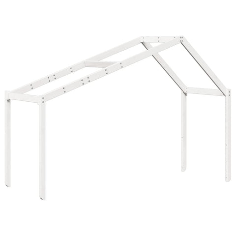 vidaXL Kids' Bed Roof White 203x80.5x142 cm Solid Wood Pine