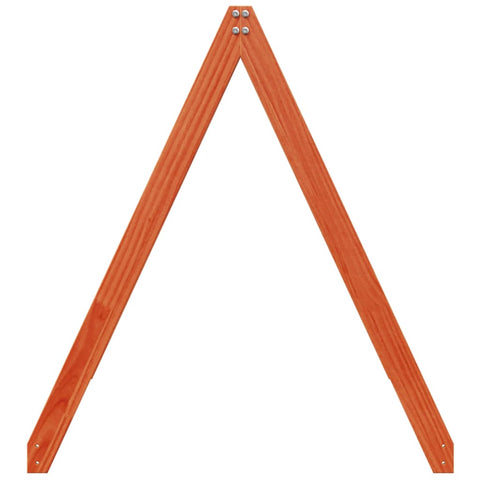 vidaXL Kids' Bed Roof Wax Brown 199x95.5x88 cm Solid Wood Pine