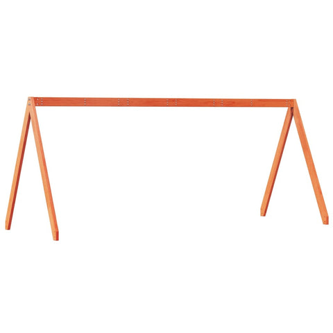 vidaXL Kids' Bed Roof Wax Brown 199x95.5x88 cm Solid Wood Pine