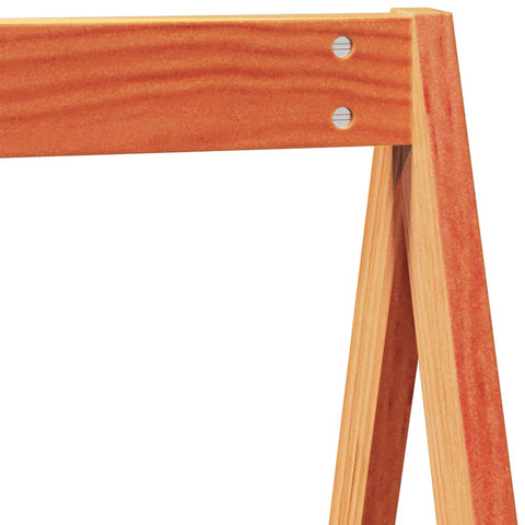 vidaXL Kids' Bed Roof Wax Brown 199x95.5x88 cm Solid Wood Pine