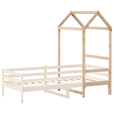 vidaXL Kids' Bed Roof 118x70x176.5 cm Solid Wood Pine
