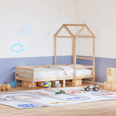 vidaXL Kids' Bed Roof 118x70x176.5 cm Solid Wood Pine