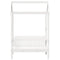 vidaXL Bench with Roof White 117.5x70x176.5 cm Solid Wood Pine