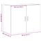 vidaXL Wall Cabinet Smoked Oak 80x42.5x64 cm Engineered Wood
