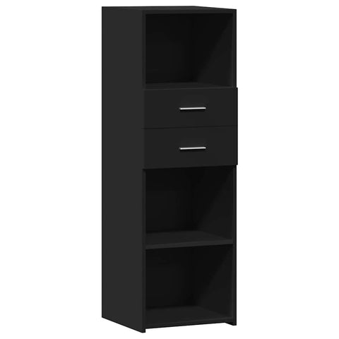 vidaXL Highboard Black 40x42.5x124 cm Engineered Wood