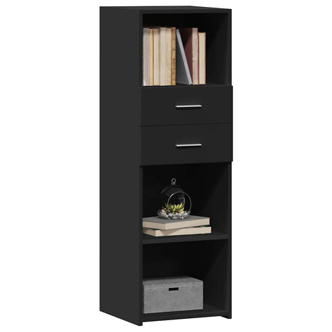 vidaXL Highboard Black 40x42.5x124 cm Engineered Wood