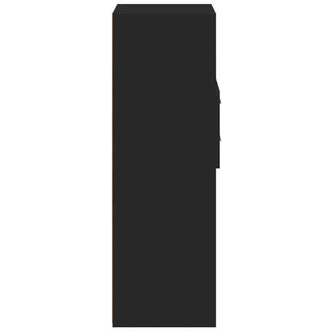 vidaXL Highboard Black 40x42.5x124 cm Engineered Wood