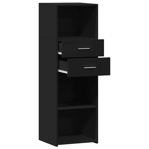 vidaXL Highboard Black 40x42.5x124 cm Engineered Wood