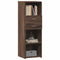 vidaXL Highboard Brown Oak 40x42.5x124 cm Engineered Wood