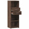 vidaXL Highboard Brown Oak 40x42.5x124 cm Engineered Wood