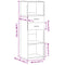 vidaXL Highboard Brown Oak 40x42.5x124 cm Engineered Wood