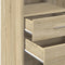 vidaXL Highboard Sonoma Oak 45x42.5x124 cm Engineered Wood