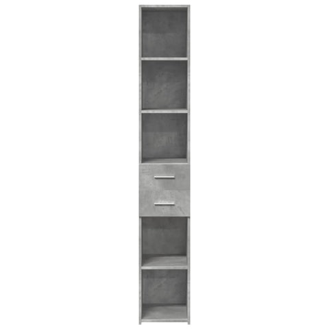 vidaXL Highboard Concrete Grey 30x42.5x185 cm Engineered Wood