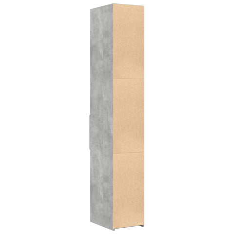 vidaXL Highboard Concrete Grey 30x42.5x185 cm Engineered Wood
