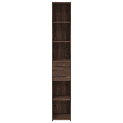 vidaXL Highboard Brown Oak 30x42.5x185 cm Engineered Wood