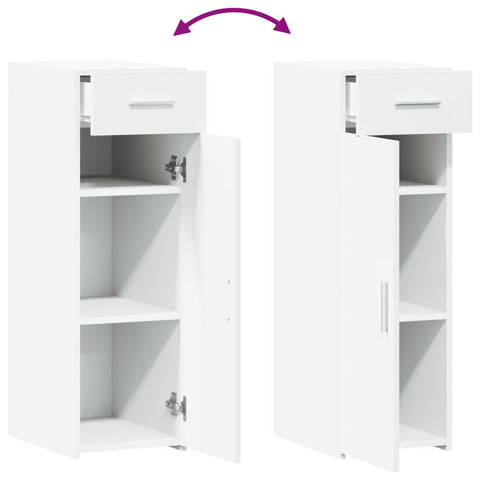 vidaXL Sideboard White 30x42.5x93 cm Engineered Wood