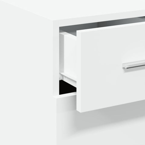 vidaXL Sideboard White 30x42.5x93 cm Engineered Wood