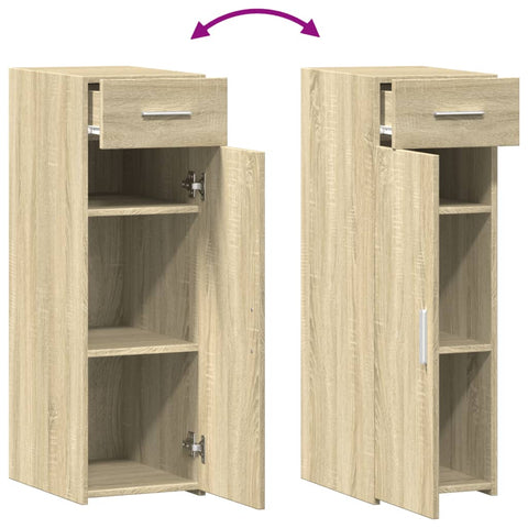 vidaXL Sideboard Sonoma Oak 30x42.5x93 cm Engineered Wood