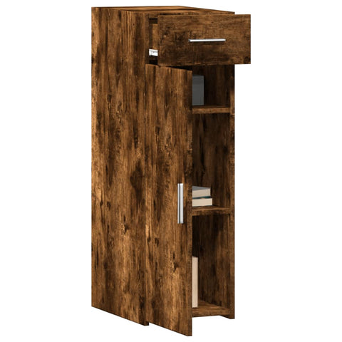 vidaXL Sideboard Smoked Oak 30x42.5x93 cm Engineered Wood