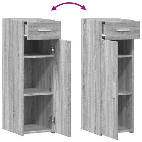 vidaXL Sideboard Grey Sonoma 30x42.5x93 cm Engineered Wood