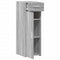 vidaXL Sideboard Grey Sonoma 30x42.5x93 cm Engineered Wood