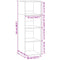 vidaXL Highboard White 40x41x124 cm Engineered Wood