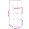 vidaXL Highboard White 45x41x124 cm Engineered Wood