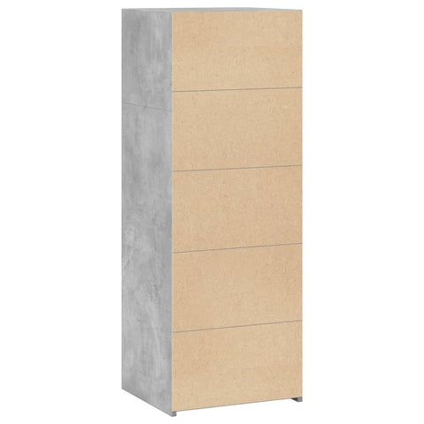 vidaXL Highboard Concrete Grey 45x41x124 cm Engineered Wood