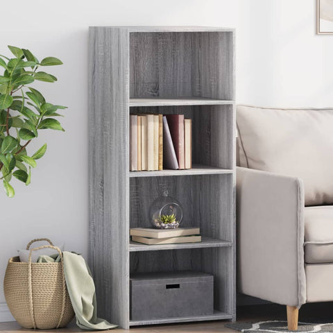vidaXL Highboard Grey Sonoma 50x41x124 cm Engineered Wood
