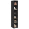vidaXL Highboard Black 30x41x185 cm Engineered Wood