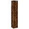 vidaXL Slim Storage Cabinet Smoked Oak 40x42.5x225 cm Engineered Wood