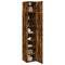 vidaXL Slim Storage Cabinet Smoked Oak 40x42.5x225 cm Engineered Wood