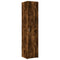 vidaXL Slim Storage Cabinet Smoked Oak 40x42.5x225 cm Engineered Wood