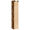 vidaXL Slim Storage Cabinet Smoked Oak 40x42.5x225 cm Engineered Wood