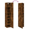 vidaXL Slim Storage Cabinet Smoked Oak 40x42.5x225 cm Engineered Wood