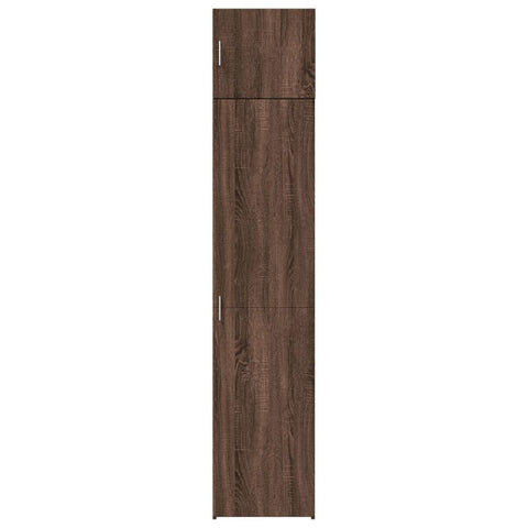 vidaXL Slim Storage Cabinet Brown Oak 45x42.5x225 cm Engineered Wood