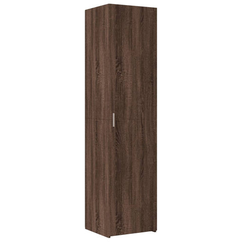 vidaXL Slim Storage Cabinet Brown Oak 45x42.5x225 cm Engineered Wood