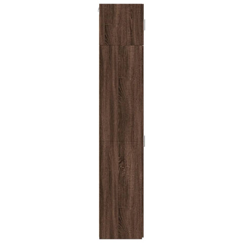 vidaXL Slim Storage Cabinet Brown Oak 45x42.5x225 cm Engineered Wood