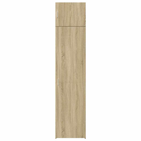 vidaXL Slim Storage Cabinet Sonoma Oak 50x42.5x225 cm Engineered Wood