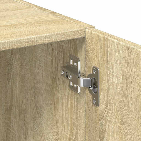 vidaXL Slim Storage Cabinet Sonoma Oak 50x42.5x225 cm Engineered Wood