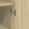 vidaXL Slim Storage Cabinet Sonoma Oak 50x42.5x225 cm Engineered Wood