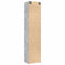 vidaXL Slim Storage Cabinet Concrete Grey 50x42.5x225 cm Engineered Wood