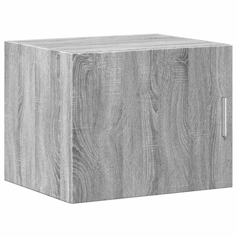 vidaXL Slim Storage Cabinet Grey Sonoma 50x42.5x225 cm Engineered Wood