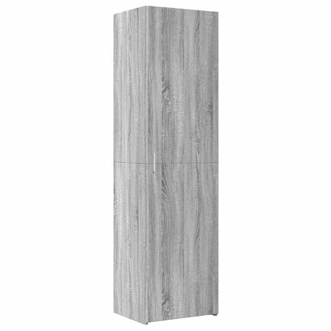 vidaXL Slim Storage Cabinet Grey Sonoma 50x42.5x225 cm Engineered Wood