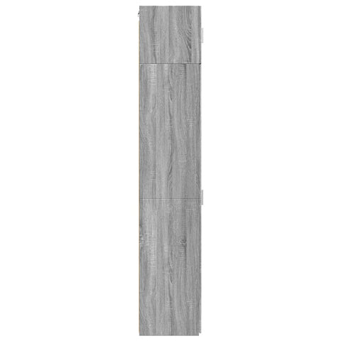 vidaXL Slim Storage Cabinet Grey Sonoma 50x42.5x225 cm Engineered Wood