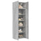 vidaXL Storage Cabinet Grey Sonoma 70x42.5x225 cm Engineered Wood