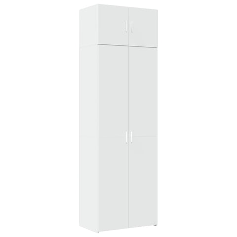vidaXL Storage Cabinet White 70x42.5x225 cm Engineered Wood