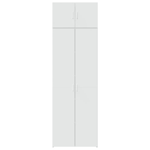vidaXL Storage Cabinet White 70x42.5x225 cm Engineered Wood