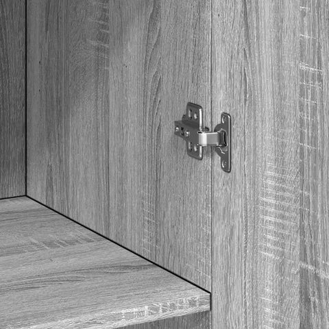 vidaXL Storage Cabinet Grey Sonoma 70x42.5x225 cm Engineered Wood