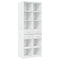 vidaXL Storage Cabinet White 70x42.5x225 cm Engineered Wood